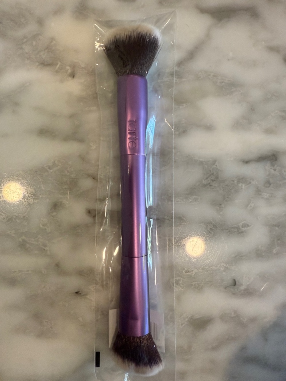 Dual-Ended Purple Makeup Brush